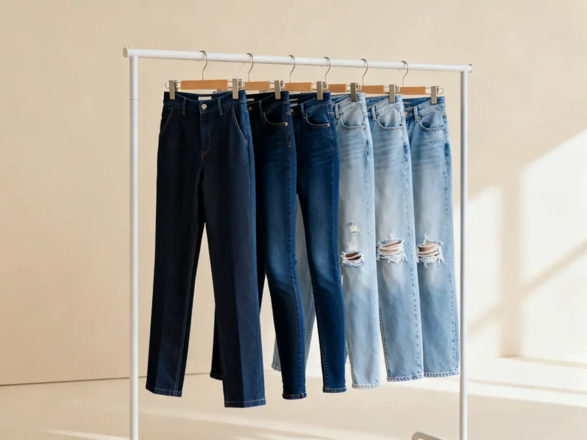 Zestawienie eleganckich jeansów do biura z bardziej codziennymi modelami
